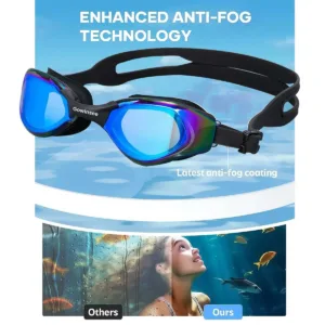 Gowinsee Swim Goggles Comfortable Polarized Anti-Fog For Adults